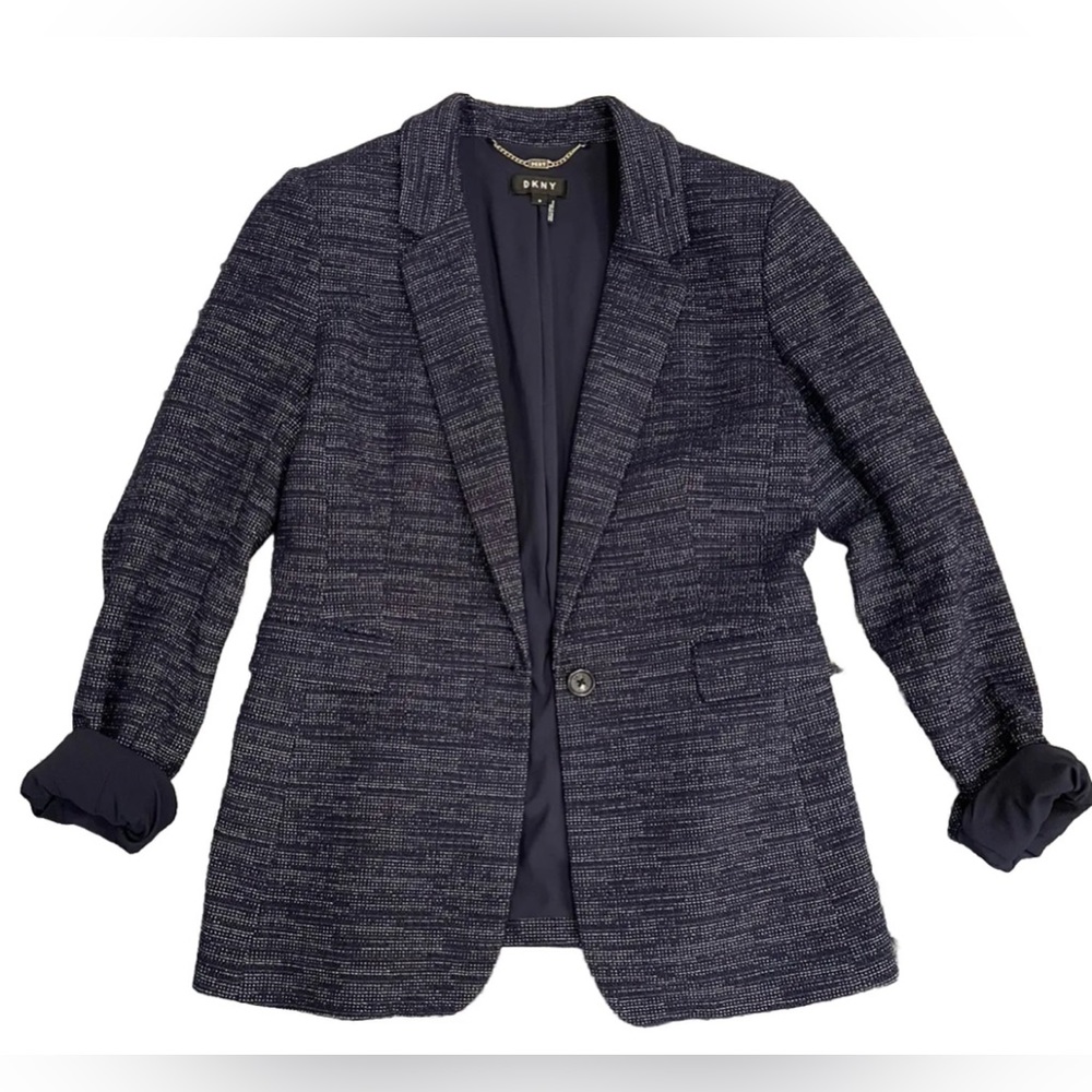 DKNY Navy (with Some White) Women’s Blazer, Size 10, NWT